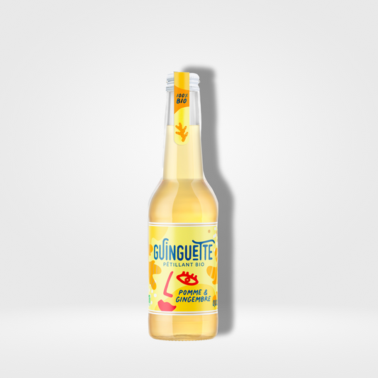 Guinguette by Le Coq Toqué ! Pétillant Pomme Gingembre Bio verre