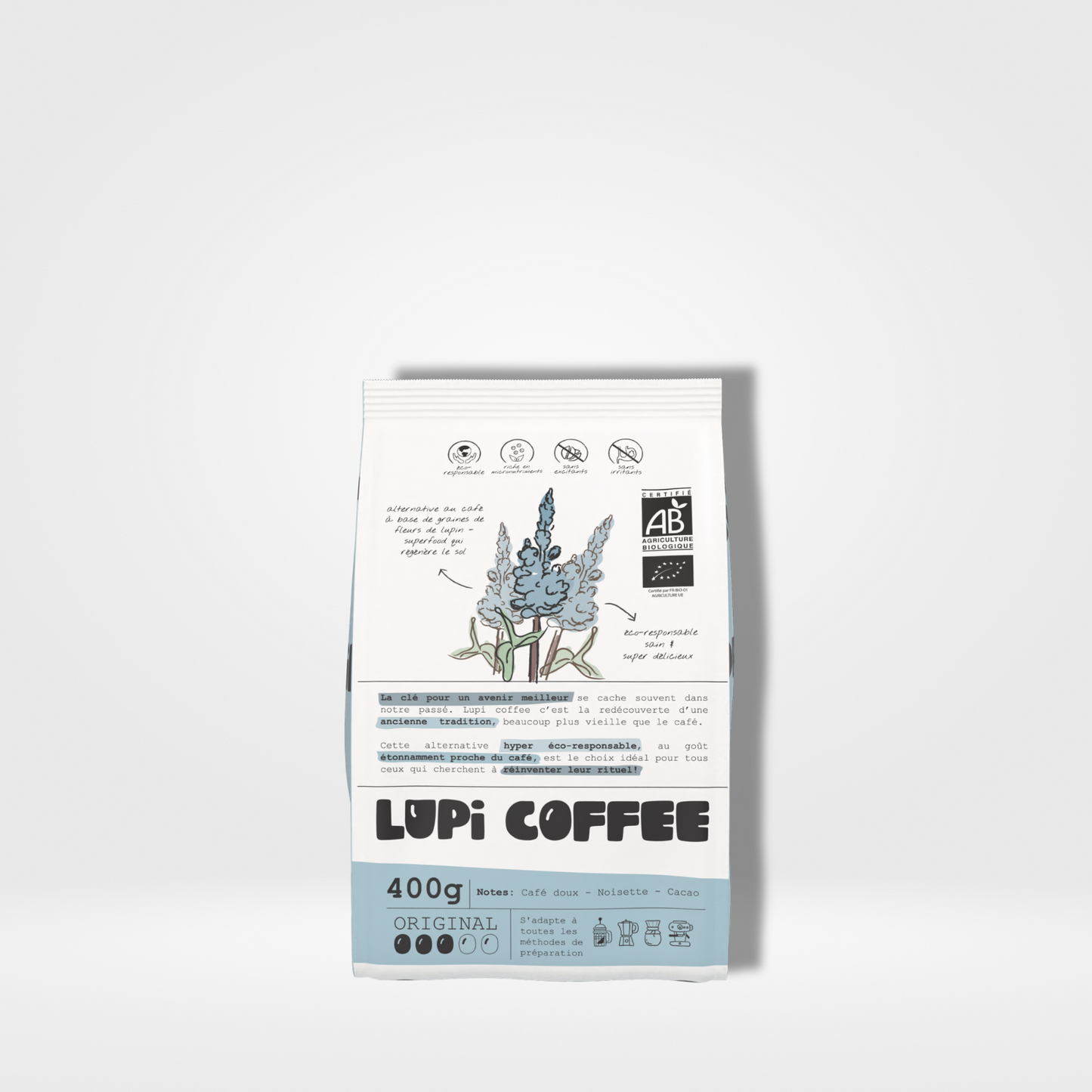 Lupi Coffee Original Bio - 10 x 400g